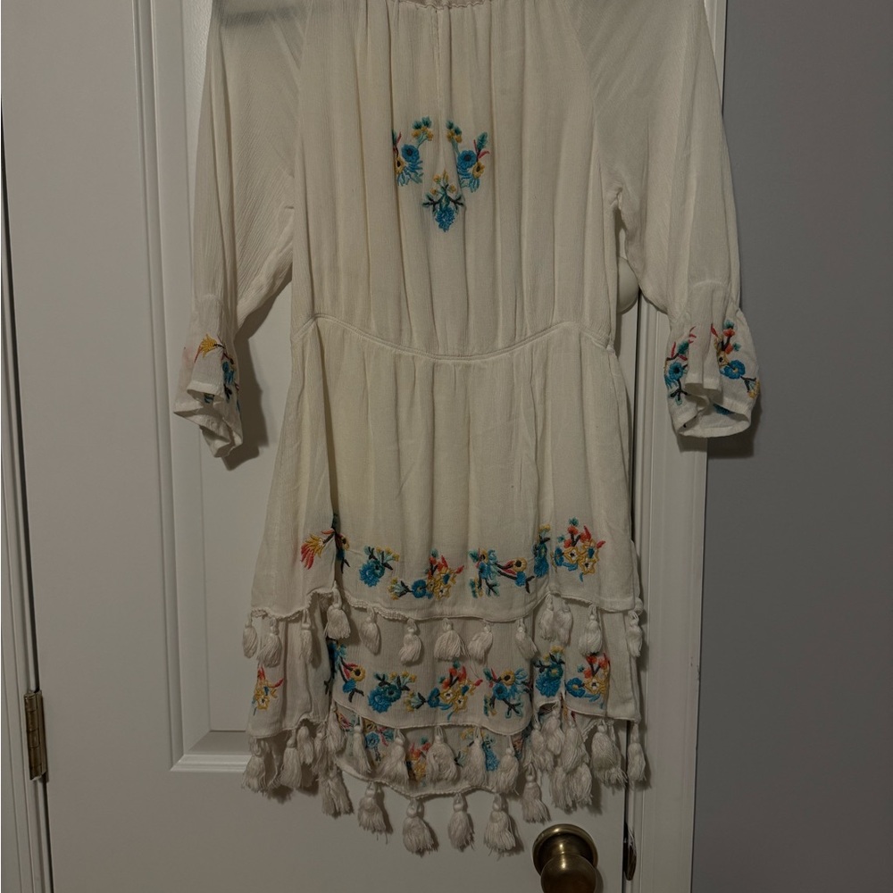 Raga Ashlyn Embroidered Floral Tassel Dress - Picture 3 of 6